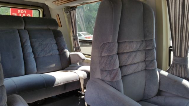 1993 Blue Chevrolet G20 Van Van Camper