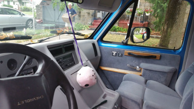 1993 Blue Chevrolet G20 Van Van Camper