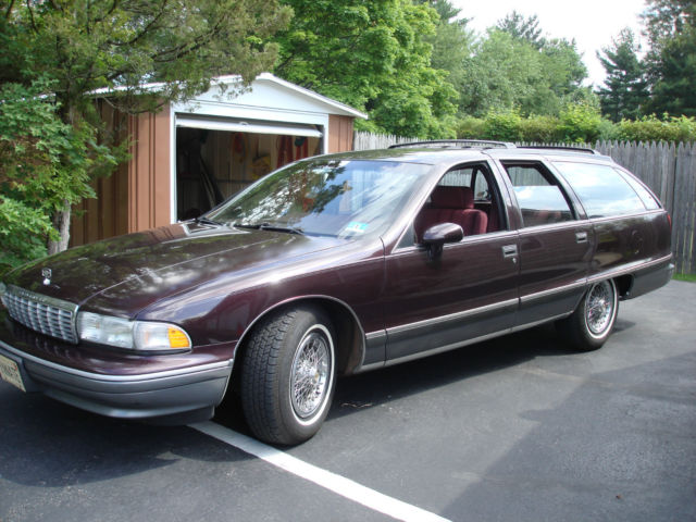 1993 Metallic dark burgandy Chevrolet Capriceold Wagon