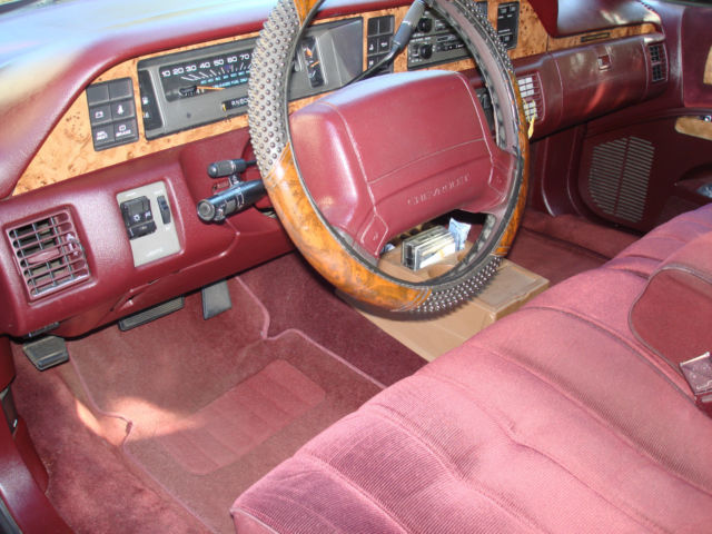 1993 Metallic dark burgandy Chevrolet Capriceold Wagon