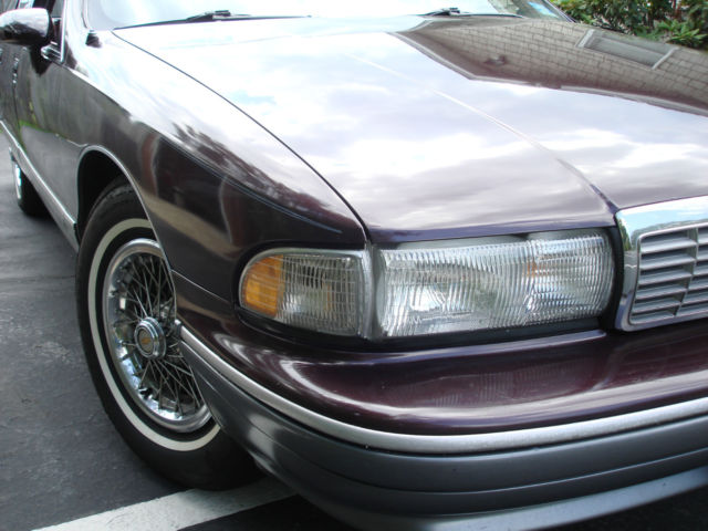 1993 Metallic dark burgandy Chevrolet Capriceold Wagon