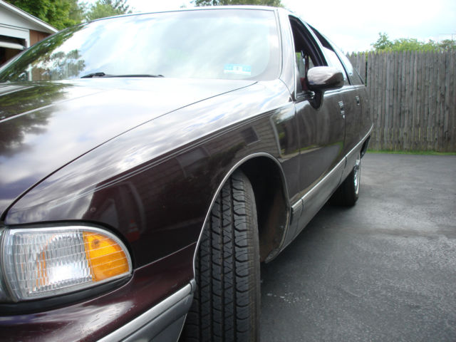 1993 Metallic dark burgandy Chevrolet Capriceold Wagon