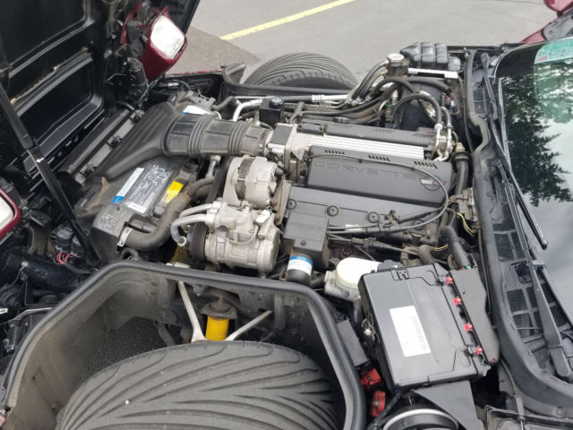 1993 Maroon Chevrolet Corvette Coupe