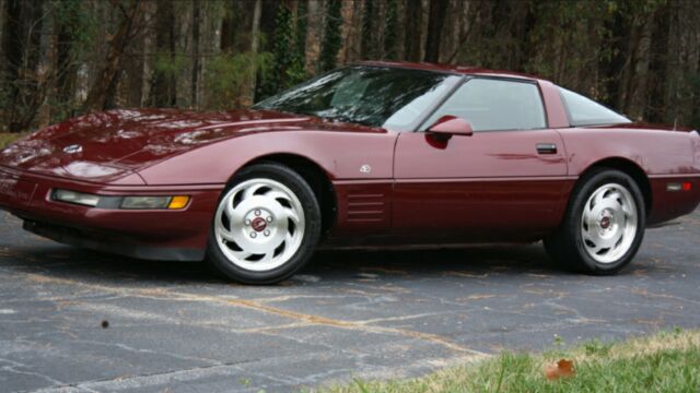 1993 Burgundy Chevrolet Corvette Coupe