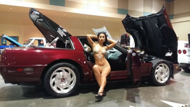 1993 Burgundy Chevrolet Corvette Coupe