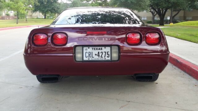 1993 Burgundy Chevrolet Corvette Coupe