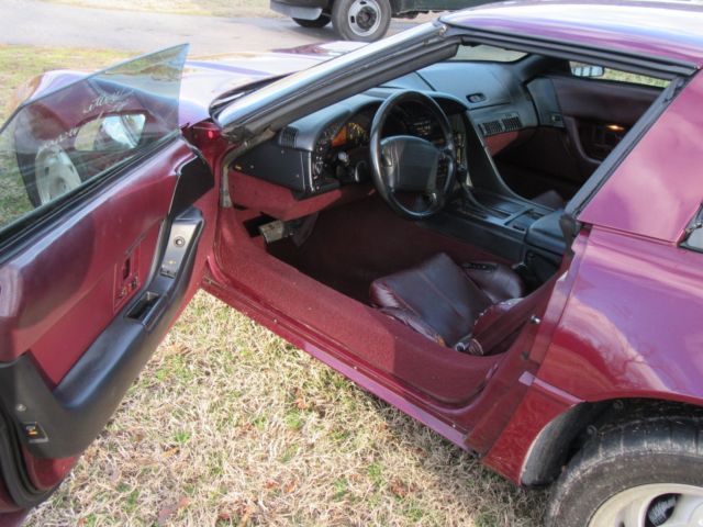 1993 Burgandy Chevrolet Corvette Coupe