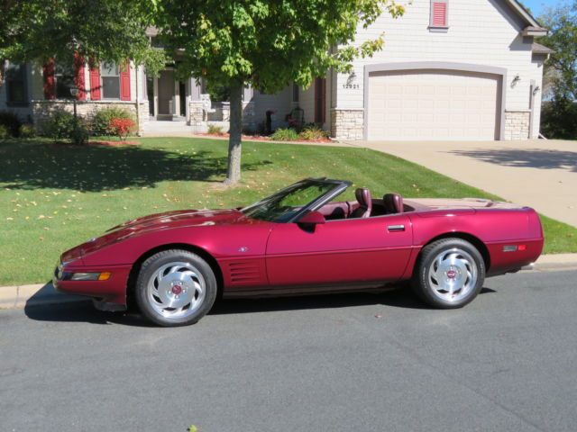 1993 Ruby Red Chevrolet Corvette Convertible