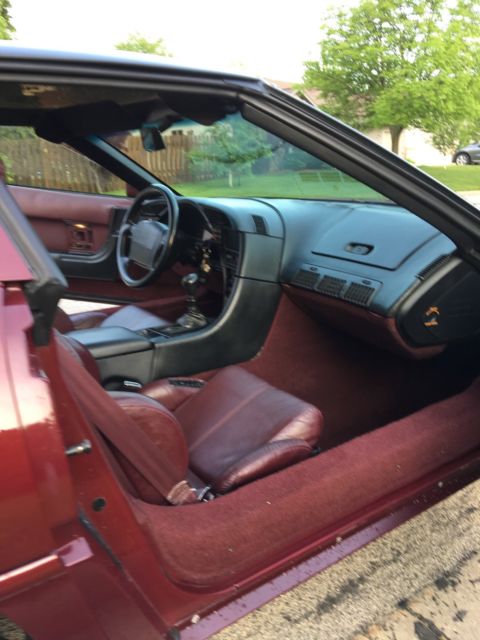 1993 ruby red Chevrolet Corvette Coupe