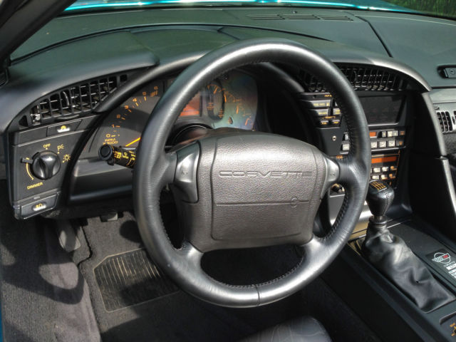 1993 Teal Chevrolet Corvette Convertible