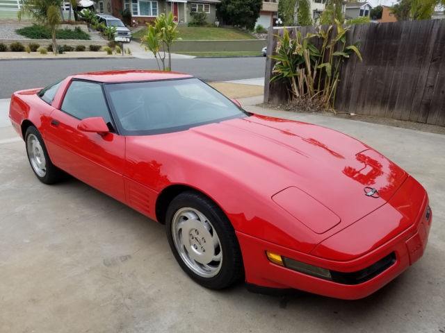 1993 Red Chevrolet Corvette