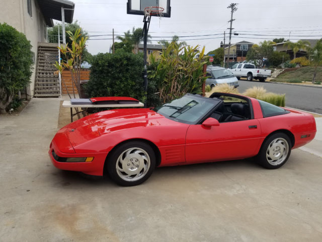 1993 Red Chevrolet Corvette