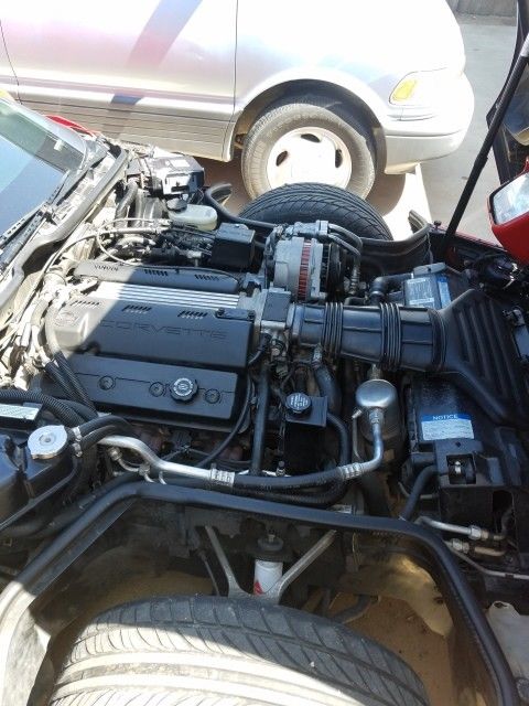 1993 Red Chevrolet Corvette