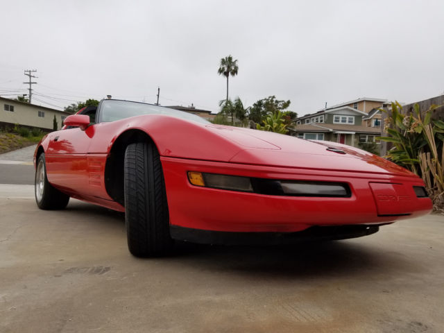 1993 Red Chevrolet Corvette
