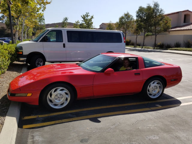 1993 Red Chevrolet Corvette