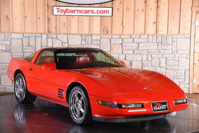 1993 Red Chevrolet Corvette --