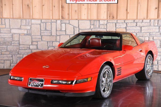 1993 Red Chevrolet Corvette --