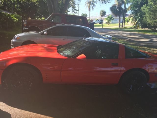 1993 Red Chevrolet Corvette