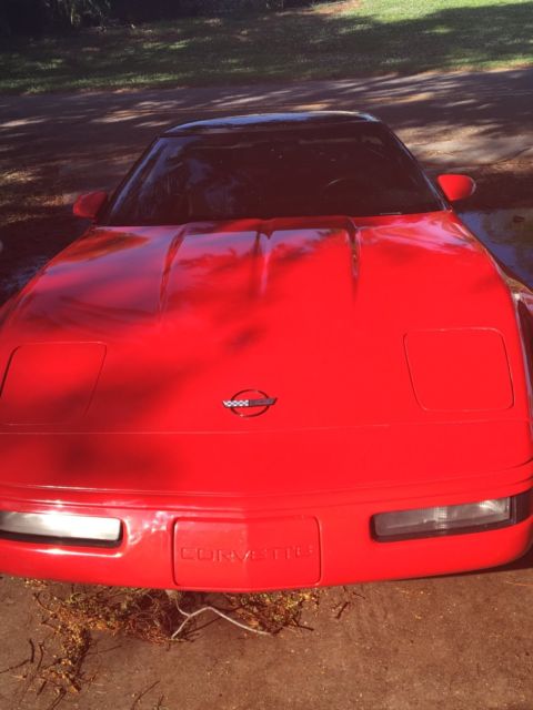 1993 Red Chevrolet Corvette