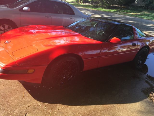 1993 Red Chevrolet Corvette