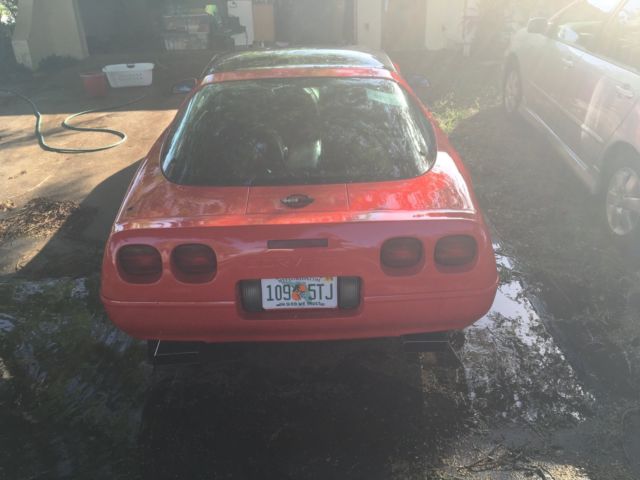 1993 Red Chevrolet Corvette