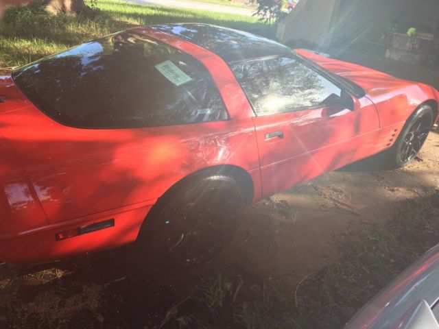 1993 Red Chevrolet Corvette