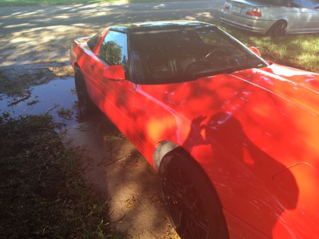 1993 Red Chevrolet Corvette