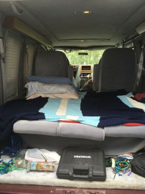 1993 Burgundy Chevrolet G20 Van