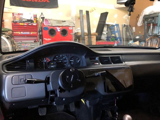 1993 Red Honda Civic Hatchback