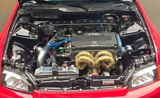 1993 Red Honda Civic Hatchback