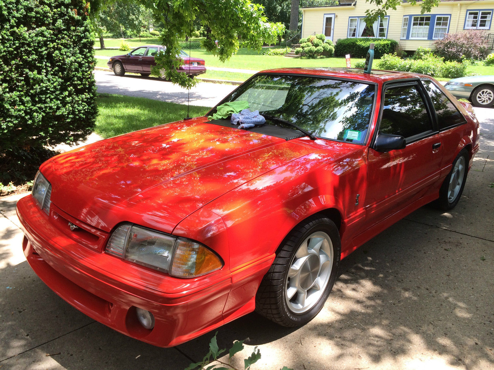 1993 Black Ford Mustang Hatchback