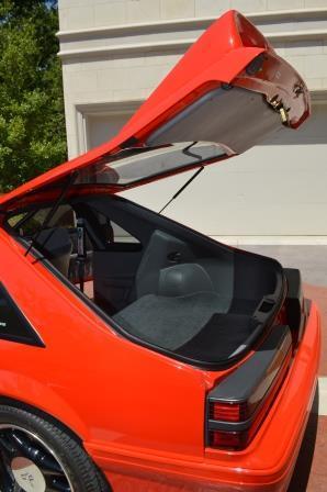 1993 Red Ford Mustang Hatchback