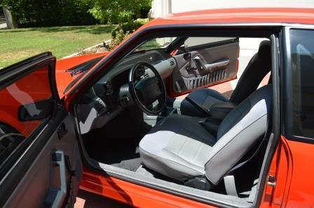 1993 Red Ford Mustang Hatchback