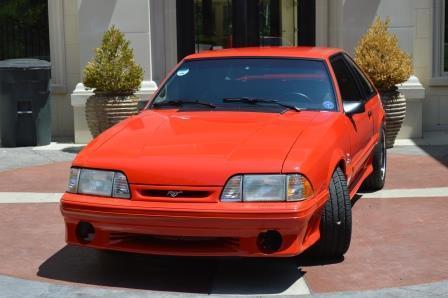 1993 Red Ford Mustang Hatchback