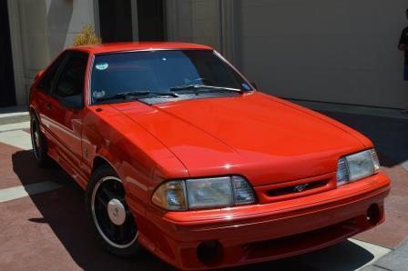 1993 Red Ford Mustang Hatchback