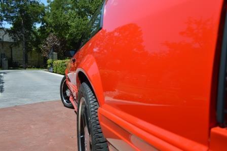 1993 Red Ford Mustang Hatchback
