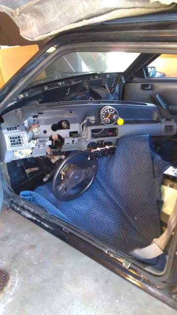 1989 Black Ford Mustang Hatchback