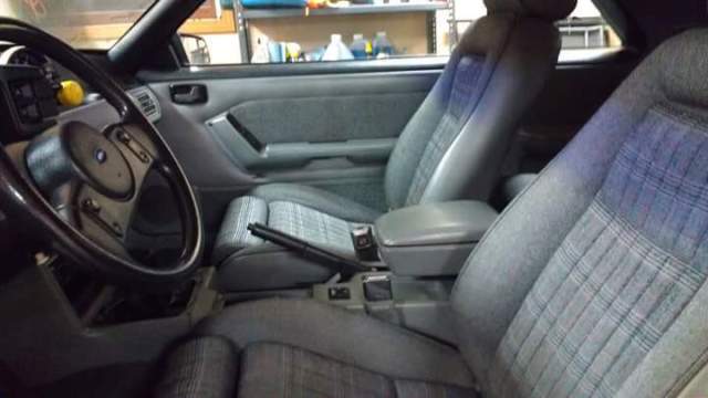 1989 Black Ford Mustang Hatchback