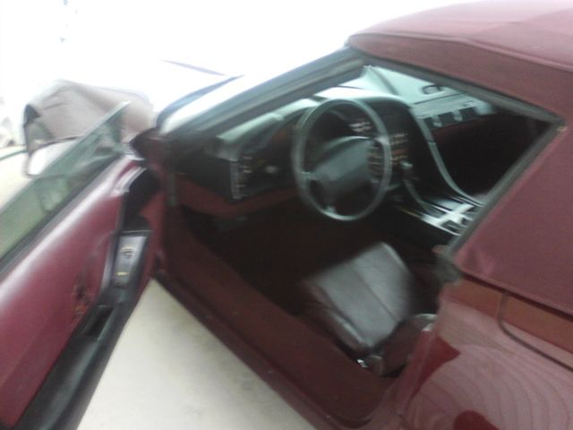 1993 Burgundy Chevrolet Corvette Convertible