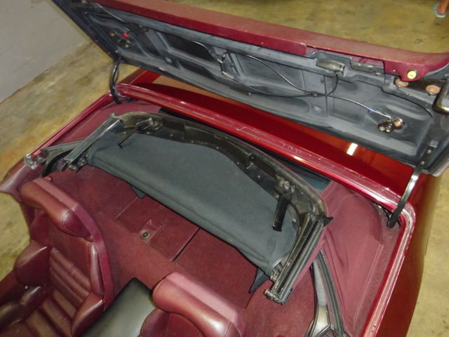 1993 Burgundy Chevrolet Corvette Convertible