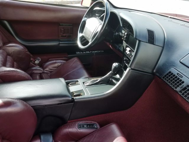 1993 Burgundy Chevrolet Corvette Coupe