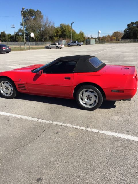 1993 Red Chevrolet Corvette Convertible