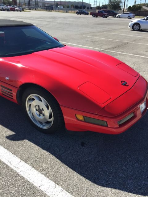 1993 Red Chevrolet Corvette Convertible