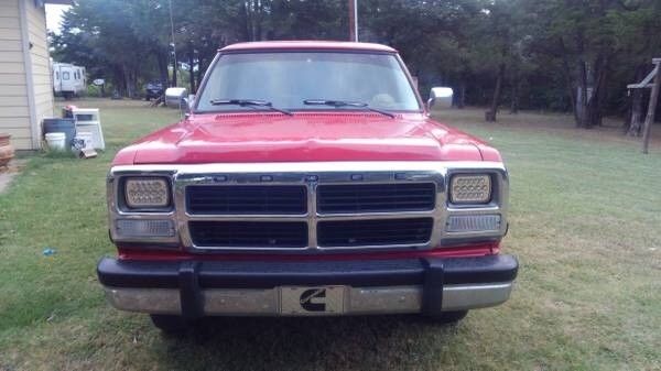 1993 Red Dodge Ram 2500 Extended Cab Pickup