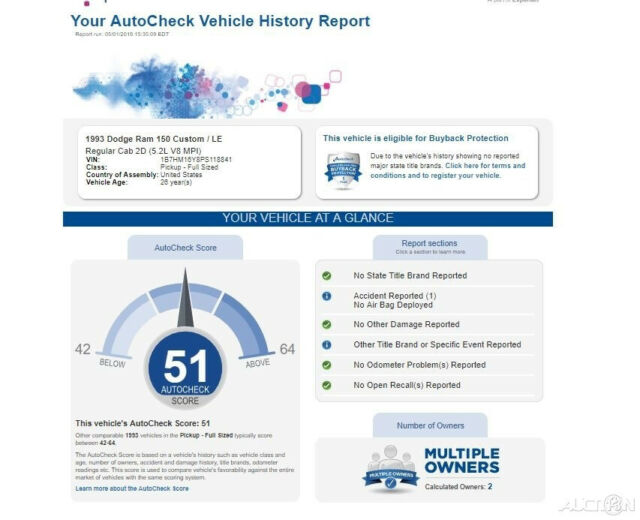 1993 White Dodge W150 Pickup Truck