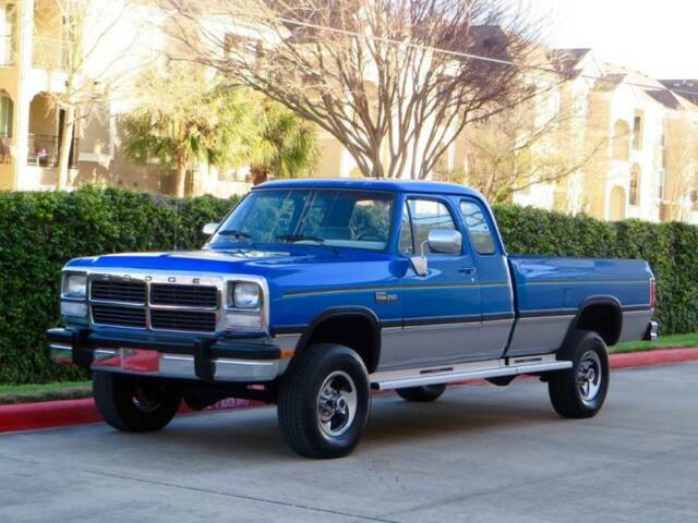 1993 Blue Dodge Ram 2500 Pickup Truck