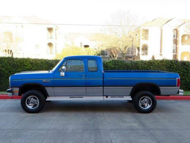 1993 Blue Dodge Ram 2500 Pickup Truck