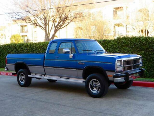 1993 Blue Dodge Ram 2500 Pickup Truck