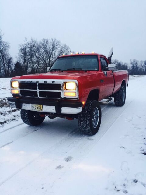 1993 Red Dodge Other Pickups Standard Cab Pickup