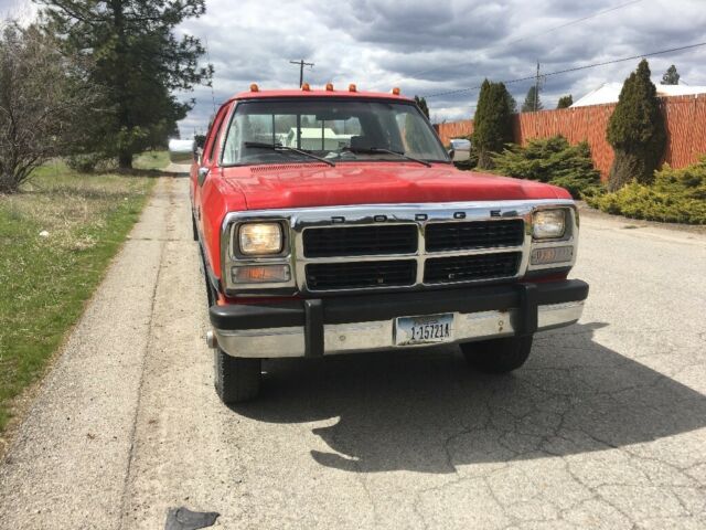 1993 Red Dodge Ram 2500 Extended Cab Pickup